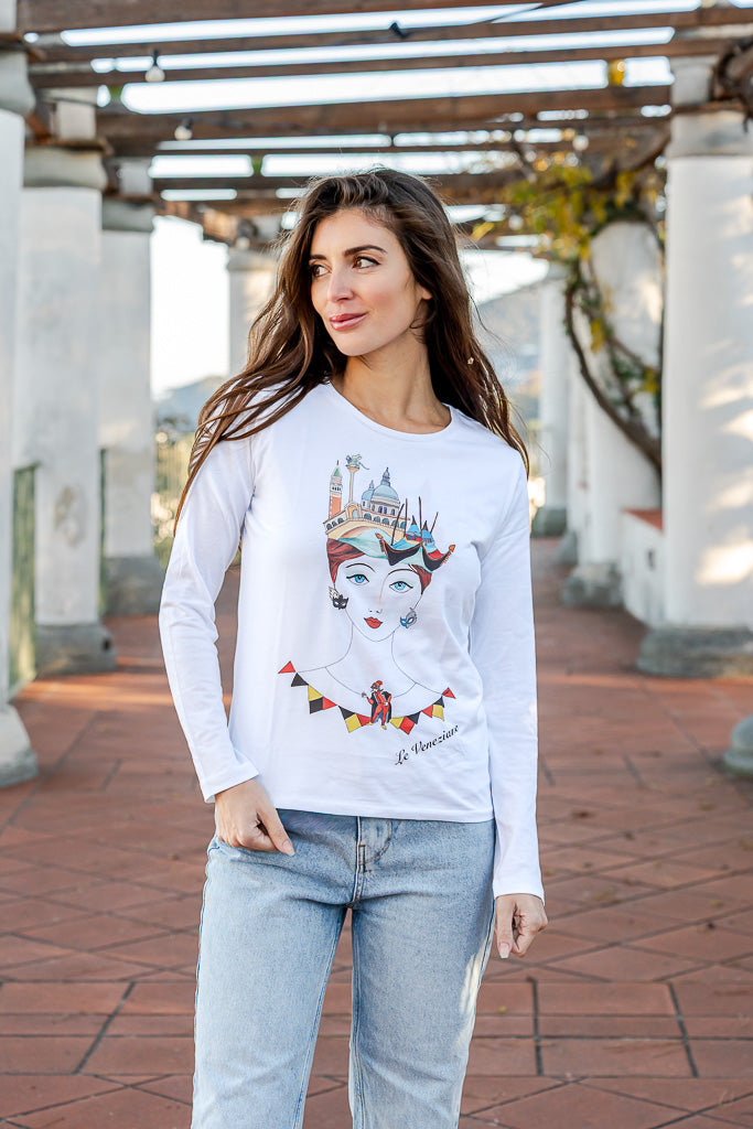 T-Shirt manica lunga:Art. VNZ -13  Le Veneziane